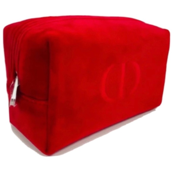 Dior Red Trousse Cosmetic Pouch Bag - Picture 2 of 4